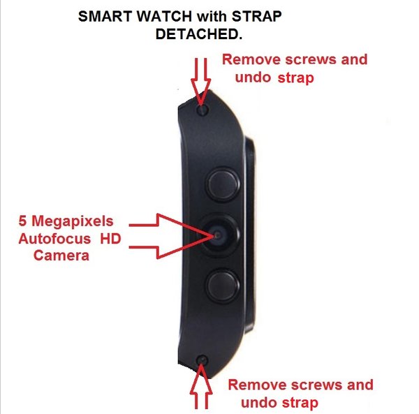 3G HD 5MP Autofocus Smartwatch Camera - Image 3